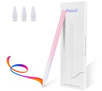 Stylus Pen for iPad Pencil 6-11th Generation(2018-2025) - 2X Fast Charge Active Pencil Compatible with Apple Pencil Pro 11"/12.9"/M4, Air 3/4/5/M2/M3,mini 5/6,White Pink