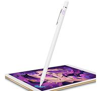 Stylus Pen for iPad, Pencil for iPad Pro 12.9/11/10.5/9.7 Inch Air 5/4/3/2/1 iPad 10/9/8/7/6/5/4 Mini 6/5/4/3/2 Generation Alternative Drawing Writing Digital Stylist for Touch Screens (Jet White)