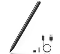 Stylus Pen for Microsoft Surface, 4096 Pressure Sensitivity, Palm Rejection, Tilt & Magnetic, for Surface Pro 11/10/9/8/7/6/5/4/3/X, Surface Go 1-4, Laptop 6/5/4/3/2/1, Surface Studio/Book 1-3（Black）