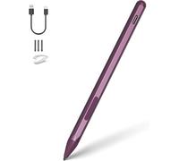 Stylus Pen for Microsoft Surface Pro 12/11/10/9/8/7/6/5/4/3/X Surface Go/Laptop/Book/Studio/Duo/HP/ASUS Series, 4096 Pressure Sensitivity, Palm Rejection Function, Eraser & Right-Click Shortcuts, Red