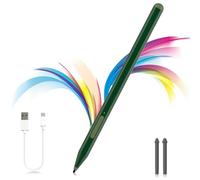 Stylus Pen for Microsoft Surface Pro 12/11/10/9/8/X/7+/6/5/4/3,Surface Go 4/3/2/1,Surface Laptop 1-6/Studio/Book 3/2/1 with Eraser Side Button,Palm Rejection,Tilt Function,1024 Pressure (Green)
