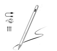 Stylus Pen for Microsoft Surface Pro 9 8 7 6 5 4 X Pen/Surface Go 3 Go2 Pen/Surface Book Pen/Latpop 5 Pen/Studio Pen - 4096 Levels- Palm Rejection Stylus (Silver)