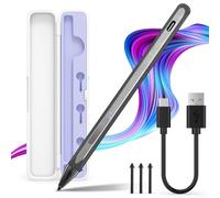 Stylus Pen for Microsoft Surface Pro11/10/9/8/7/6/5/4/3/X Surface Laptop/Book/Surface Go3/2,with Storage Box, 4096 Tilt Pressure,Magnetic Attachment, USB-C Fast Charging, Palm Rejection Function,Black