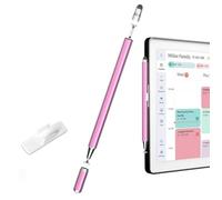 Stylus Pen for Skylight Calendar 15 inch & 27 inch, Dual Tip with Mesh and Disc Tips, 2 Spare Replacement Disc Tips, Writing Pen with Mount Holder for Skylight Calendar Accessories (Rose Gold)