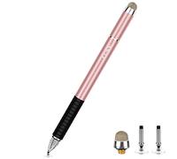 Stylus Pen for Touch Screen, 2 in 1 Fine Point and Mesh Tip Stylus Compatible for Tablet and Cellphone (1Pc, Rose Gold)