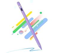 Stylus Pen for Touchscreen - 1.5mm Ultra-Fine Tip Stylus Pen for iPad Pro, Air | Magnetic Cap | 12H Battery | No Bluetooth | Compatible with iPhone, Android, Chromebook, Tablets (Purple)