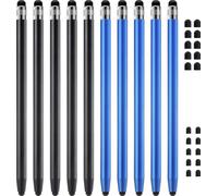 Stylus Pen for Touchscreen, ChaoQ 10pcs High Sensitivity and Precision Stylus Pen for iPad iPhone Android Compatible with All Touch Screens (Black/Blue)