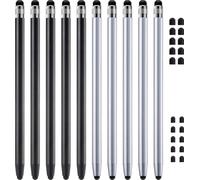 Stylus Pen for Touchscreen, ChaoQ 10pcs High Sensitivity and Precision Stylus Pen for iPad iPhone Android Compatible with All Touch Screens (Black/Silver)