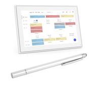 Stylus Pen, High Sensitive Touch Screen Pen for Calendar, Portable Replacement Writing Pen with Professional Stability, 2 In 1 Dual Tip (Silver)