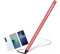 Stylus Pen Replacement for Samsung Galaxy Z Fold7 Fold Edition, Metal Body Slim Pens, Silicone Tip Touch Screen SPen for Galaxy Tablet Styluses-Red