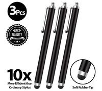 STYLUS PEN SCREEN TOUCH RUBBER TIP CAPACITIVE FOR IPHONE TABLET IPAD 3 PACK