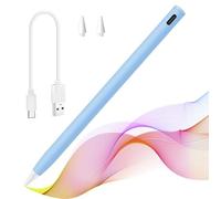 Stylus Pencil For Ipad,Rechargeable Touch Screen Pen Active Palm Rejection Pen with Tilt Function,Compatible with iPad 9/8/7/6th,iPad Pro 11''&12.9''(5/4/3rd),iPad Mini 6/5th,iPad Air 5th/4th/3rd Gen