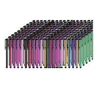 Stylus Pens for Touch Screen 300 Pieces Stylist Set Universal Colorful Long Metal Touch Screen Pens for iPad iPhone Android Galaxy Chrome Book Tablets Assorted Colors All