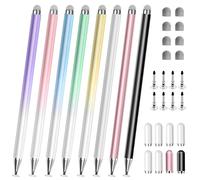 Stylus Pens for Touch Screens, 2 in 1 High Precision Universal Stylus Pen for iPad Compatible with Apple, iPhone, iPad, Android, Microsoft Tablets, Phones, 8 Pack