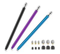 Stylus Pens for Touch Screens,4-in-1 High Sensitivity Capacitive Stylus Pen for iPhone iPad Sumsung Andriod Phones Tablets All Universal Touchscreen Devices (Black/Blue/Purple)