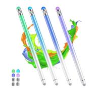 Stylus Pens for Touch Screens 4Pack iPad Pencil 2 in 1 High Sensitivity&Precision Tablet Pen Stylus with 8 Extra Tip,Capacitive Stylus Pen for Nintendo Switch/iPad Pro/Mini/Air/iPhone/Samsung Galaxy