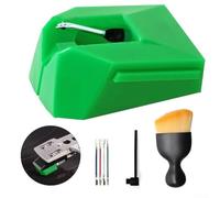 Stylus Replacement for AudioTechnica AT LP120XUSB Turntable AT VMN95E Model with Aluminum Shank and Elliptical Needle Clear Sound