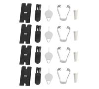 Stylus Replacement Tips, Smoothly Glide Stylus Tips 4 Sets Wear Resistant ABS Stable Performance for S9 Ultra for S9+Plus (White and Gray)