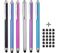 Stylus, Stylus Pens for Touch Screens Including Apple iPad Air 2, iPad Pro, iPad Mini 4, iPhone 15/14/13, iPhone 15/14/13 Plus, Kindle Fire HD, Samsung Galaxy Tab and Nexus (Pack of 6)