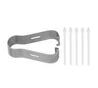 Stylus Tips, Portable Replacement Touch Stylus Tips 5 Pieces with Tweezers for Note 20 for Galaxy S6 for Galaxy S7 (White)