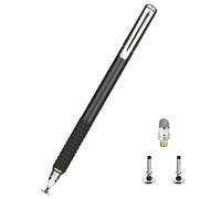 Stylus Touch Pen, Mafiti Touchscreen Pen, Capacitive High Sensitive Pen Disc & Fibre Tip 2-in-1 Universal Touch Pen Compatible with iPad Pro/Mini/Air/iPhone/Android Devices (Black)