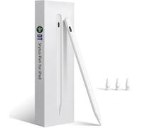 Stylus Touchscreen Pen/Pencil for iPad - Fast Charging Active Pencil with Palm Rejection, Tilt Sensitivity & Precision Tip - Compatible with Apple iPad Pro/Air/Mini / 10th / 11th (White)