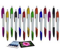 Stylus with Ball Point Pen- 48 Pack- Multi-Function for iPad Mini, iPad 2/3, new iPad, iPhone 5 4S 4 3GS, iPod Touch, Motorola Xoom, Xyboard, Droid, Samsung Galaxy S IV / S4, Galaxy S III (48 Pack)