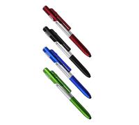 Styluses Tip Ballpoint Pen, 4Pcs Retractable Ball Point Pens 1.0mm Point Smooth Writing Pens LED Light Metal Set Touch Screens Styluses