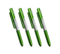 Styluses Tip Ballpoint Pen, 4Pcs Retractable Ball Point Pens 1.0mm Point Smooth Writing Pens LED Light Metal Set Touch Screens Styluses