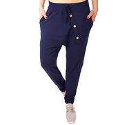 stylx Women's Jogging Bottoms Size 8-22 Sweatpants Stars Boyfriend Ali Baba Style Anchor Camouflage Plain Colours - Multicolour - One Size