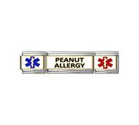 Stylysh Charms Peanut Allergy Enamel Italian 9mm Link Triple Set MT250 Fits Traditional Classic