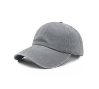 Stymora Oversized Baseball Cap for Men Women, Adjustable Washed Cotton XL Caps for Big Heads 23.5"-25.7" Grey