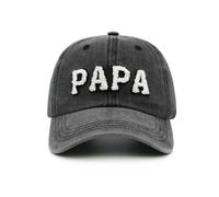Stymora PAPA Hat, New Dad Gifts, Adjustable First Time Daddy Baseball Cap, Fathers Day Birthday Gifts for Husband Grandpa Black