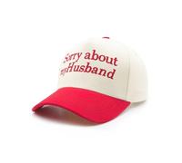 Stymora Sorry About My Husband Cap, Funny Trucker Hats for Women Men, Christmas Birthday Gifts for Wife Girlfriend Red