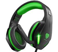Stynice Gaming Headset with Microphone for Xbox PS5 PS4 PC - 3.5mm Jack Wired Headphones with Noise Cancelling Mic & LED - 50mm Audio Drivers & Soft Earpads