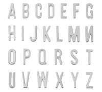 Styquenzer 156 Pcs/6 Sets Silver Letter Charms, Alphabet Slide Letter Charms A-Z Alphabet Letters Charm Initial Letters Charm Pendant Beads for DIY Jewelry Making Mother’s Day Graduation Wedding, S