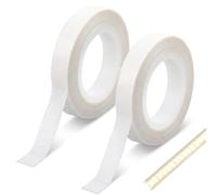 Styquenzer 2 PCS LED Light Strip Masking Tape, 0.4in x 29ft Light Soften Tape Lighting Dimming Cover Sticker LED Strip Diffuser Heat Resistant Anti Glare White for Zero Tapes Indoor Outdoor