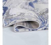 Styra Modern Living Room Rug - Abstract Area Rugs Navy 160X230 Cm