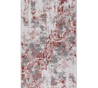 Styra Modern Living Room Rug - Abstract Area Rugs Pink - Runner 60X220 Cm