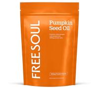 Styrian Cold-Pressed Pumpkin Seed Oil Capsules 3000mg | 100% Cold Pressed with Omega 6 (Linoleic Acid) | Vegan | 90 Softgels | Free Soul