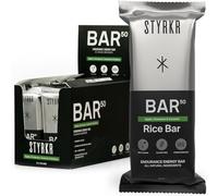Styrkr BAR50 Energy Bars - Pack of 12 Rice Bars for Cycling & Running - Apple, Cinnamon & Caramel Flavour - Approved by Endurance Athletes - 50g of Carbs via Advanced Dual-Carb Formulation - 12x Pack