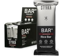 Styrkr BAR50 Energy Bars - Pack of 12 Rice Bars for Cycling & Running - Dark Chocolate Chip Flavour - Approved by Endurance Athletes - 50g of Carbs via Advanced Dual-Carb Formulation - 12x Pack