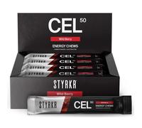 Styrkr CEL50 Carbohydrate Energy Chews - Box of 18 - Wild Berry