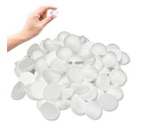Styrofoam Half Balls 1 Inch,100PC Large White Half Foam Balls for Crafts, DIY Craft Giant Foam Balls for Home and School,Smooth Solid Round Balls (Half styrofoam-1in-100pc)