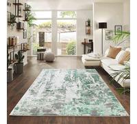 Styrus Modern Living Room Rug - Abstract Area Rugs Aqua 160x230 cm