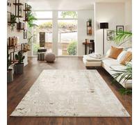 Styrus Modern Living Room Rug - Abstract Area Rugs Beige 160X230 Cm