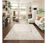 Styrus Modern Living Room Rug - Abstract Area Rugs Beige Beige 120x170 cm