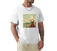 STYUAN Mens Neutral Milk Hotel T-Shirt White S