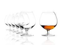 St鰈zle Lausitz New York Bar brandy glass 585 ml, set of 6 brandy glasses, dishwasher-safe, lead- cut glass, premium quality
