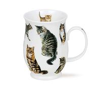 SU_Cats-TA Tabby Cats Staffordshire Fine Bone China Mug - Suffolk Shape 0.31l